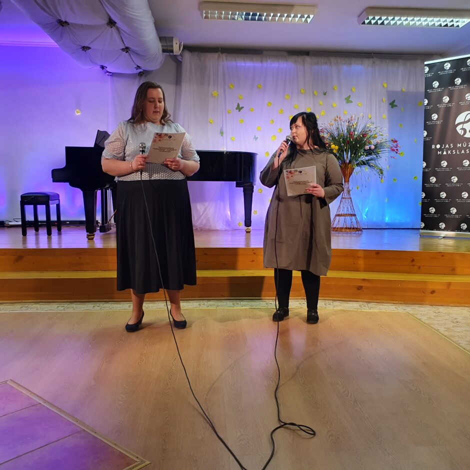 Pūšaminstrumentu un klavieres spēles audzēkņu koncertu vadītājas ped. I.Stepanova un S. Lukševica