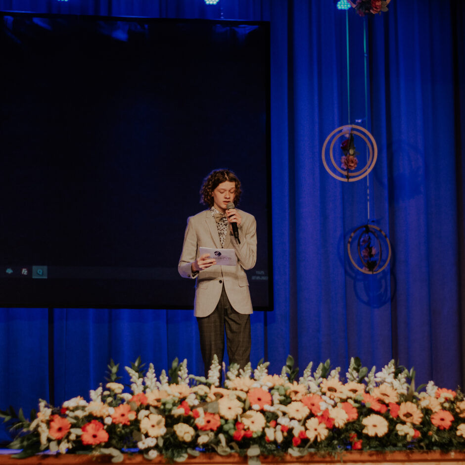 Pasākuma vadītājs E.Olekts